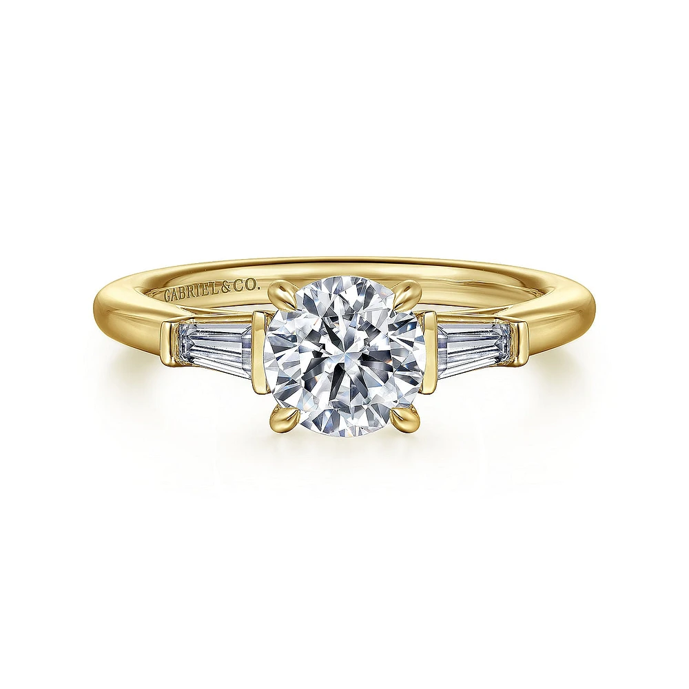 Gabriel & Co 6.5 Engagement Ring 14K Yellow Gold Classic ER16121R4Y43JJ