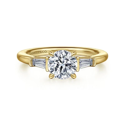 Gabriel & Co 6.5 Engagement Ring 14K Yellow Gold Classic ER16121R4Y43JJ