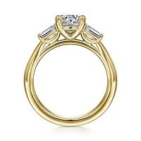Gabriel & Co 6.5 Engagement Ring 14K Yellow Gold Classic ER16121R4Y43JJ