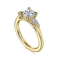Gabriel & Co 6.5 Engagement Ring 14K Yellow Gold Classic ER16121R4Y43JJ