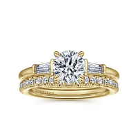 Gabriel & Co 6.5 Engagement Ring 14K Yellow Gold Classic ER16121R4Y43JJ