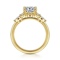 Gabriel & Co 8.2X6.5 Engagement Ring 14K Yellow Gold Contemporary ER16125G8Y44JJ
