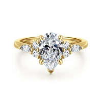 Gabriel & Co 10X6 Engagement Ring 14K Yellow Gold Contemporary ER16125P6Y44JJ