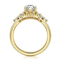 Gabriel & Co 10X6 Engagement Ring 14K Yellow Gold Contemporary ER16125P6Y44JJ