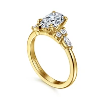 Gabriel & Co 10X6 Engagement Ring 14K Yellow Gold Contemporary ER16125P6Y44JJ