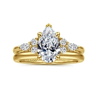 Gabriel & Co 10X6 Engagement Ring 14K Yellow Gold Contemporary ER16125P6Y44JJ