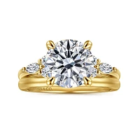 Gabriel & Co 9 Engagement Ring 14K Yellow Gold Contemporary ER16125R12Y44JJ