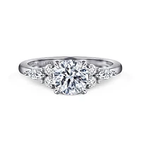 Gabriel & Co 6.5 Engagement Ring 14K White Gold Contemporary ER16125R4W44JJ
