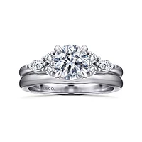 Gabriel & Co 6.5 Engagement Ring 14K White Gold Contemporary ER16125R4W44JJ