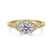 Gabriel & Co 6.5 Engagement Ring 14K Yellow Gold Contemporary ER16125R4Y44JJ