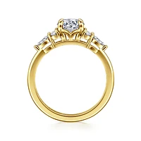 Gabriel & Co 6.5 Engagement Ring 14K Yellow Gold Contemporary ER16125R4Y44JJ