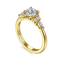 Gabriel & Co 6.5 Engagement Ring 14K Yellow Gold Contemporary ER16125R4Y44JJ