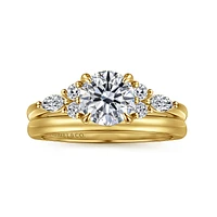 Gabriel & Co 6.5 Engagement Ring 14K Yellow Gold Contemporary ER16125R4Y44JJ