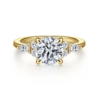 Gabriel & Co 7.4 Engagement Ring 14K Yellow Gold Contemporary ER16125R6Y44JJ