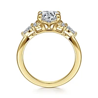 Gabriel & Co 7.4 Engagement Ring 14K Yellow Gold Contemporary ER16125R6Y44JJ