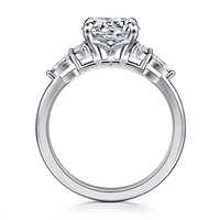 Gabriel & Co 8 Engagement Ring 14K White Gold Contemporary ER16125R8W44JJ