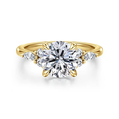 Gabriel & Co 8 Engagement Ring 14K Yellow Gold Contemporary ER16125R8Y44JJ