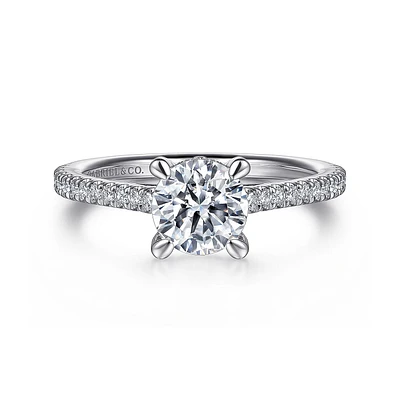Gabriel & Co 6.5 Engagement Ring 14K White Gold Classic ER16131R4W44JJ