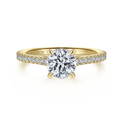 Gabriel & Co 6.5 Engagement Ring 14K Yellow Gold Classic ER16131R4Y44JJ
