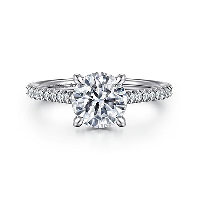Gabriel & Co 7.4 Engagement Ring 14K White Gold Classic ER16131R6W44JJ