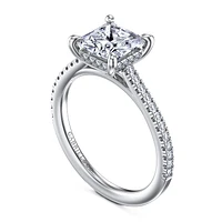 Gabriel & Co 6.5 Engagement Ring 14K White Gold Classic ER16131S6W44JJ