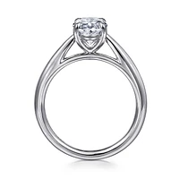 Gabriel & Co 9.0x6.0 Engagement Ring 14K White Gold Classic ER16132O6W4JJJ