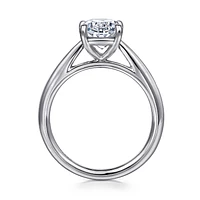Gabriel & Co 10.5x7.0 Engagement Ring 14K White Gold Classic ER16132O8W4JJJ