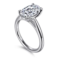 Gabriel & Co 10.5x7.0 Engagement Ring 14K White Gold Classic ER16132O8W4JJJ