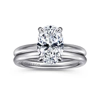 Gabriel & Co 10.5x7.0 Engagement Ring 14K White Gold Classic ER16132O8W4JJJ