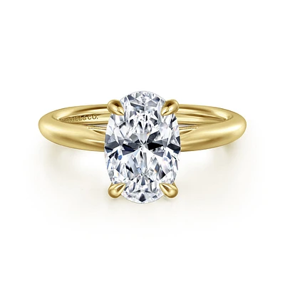Gabriel & Co 10.5X7.0 Engagement Ring 14K Yellow Gold Classic ER16132O8Y4JJJ