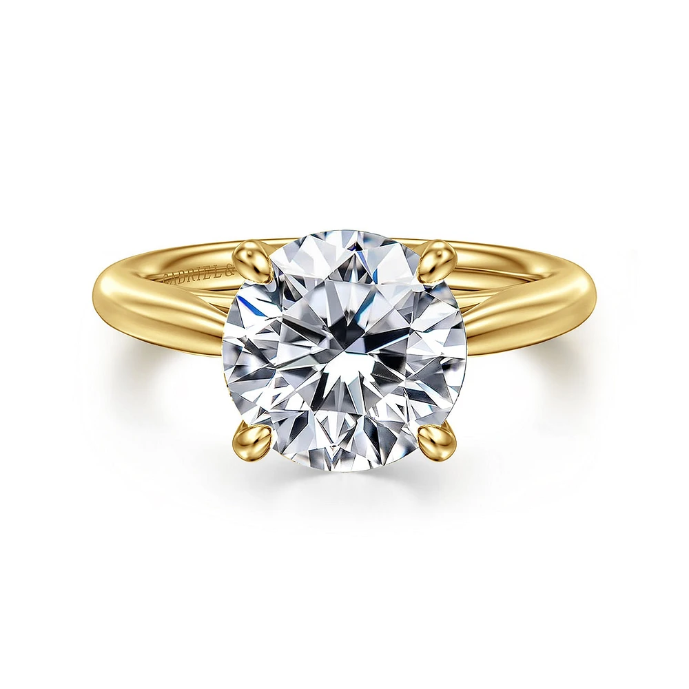 Gabriel & Co 9 Engagement Ring 14K Yellow Gold Classic ER16132R12Y4JJJ