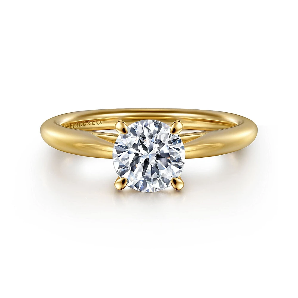 Gabriel & Co 6.5 Engagement Ring 14K Yellow Gold Classic ER16132R4Y4JJJ