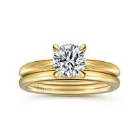 Gabriel & Co 6.5 Engagement Ring 14K Yellow Gold Classic ER16132R4Y4JJJ
