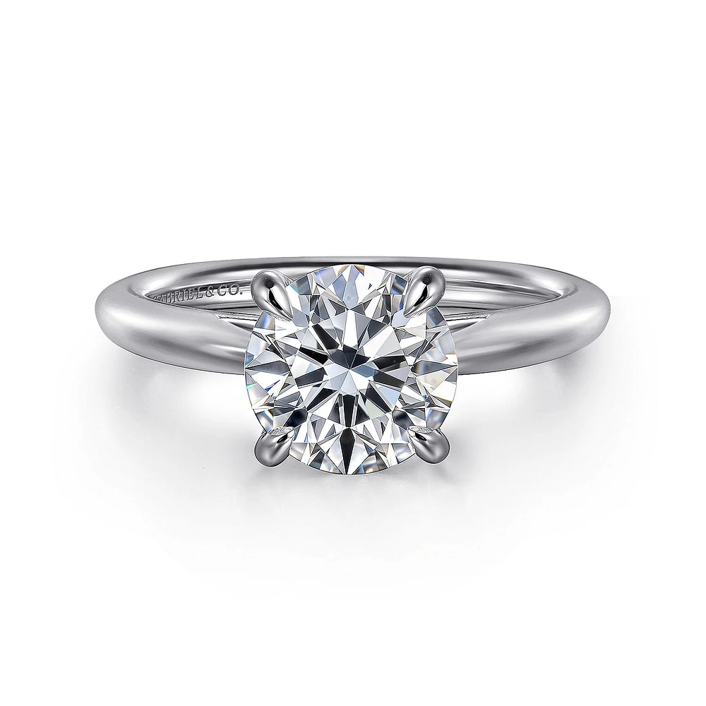 Gabriel & Co 8 Engagement Ring 14K White Gold Classic ER16132R8W4JJJ