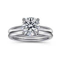Gabriel & Co 8 Engagement Ring 14K White Gold Classic ER16132R8W4JJJ
