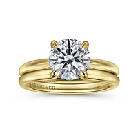 Gabriel & Co 8 Engagement Ring 14K Yellow Gold Classic ER16132R8Y4JJJ