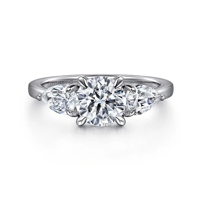 Gabriel & Co 6.5 Engagement Ring 14K White Gold Contemporary ER16135R4W44JJ