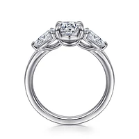 Gabriel & Co 6.5 Engagement Ring 14K White Gold Contemporary ER16135R4W44JJ