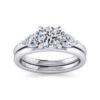 Gabriel & Co 6.5 Engagement Ring 14K White Gold Contemporary ER16135R4W44JJ