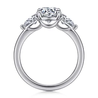 Gabriel & Co 7.4 Engagement Ring 14K White Gold Contemporary ER16135R6W44JJ