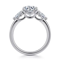 Gabriel & Co 8 Engagement Ring 14K White Gold Contemporary ER16135R8W44JJ
