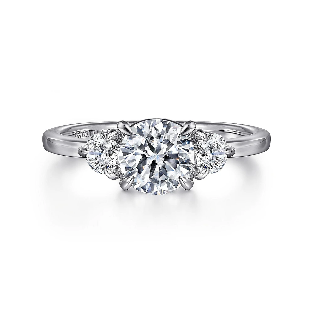 Gabriel & Co 6.5 Engagement Ring 14K White Gold Contemporary ER16136R4W44JJ