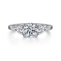 Gabriel & Co 6.5 Engagement Ring 14K White Gold Contemporary ER16136R4W44JJ
