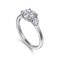 Gabriel & Co 6.5 Engagement Ring 14K White Gold Contemporary ER16136R4W44JJ
