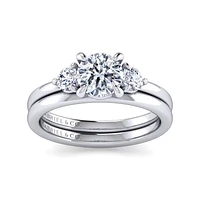 Gabriel & Co 6.5 Engagement Ring 14K White Gold Contemporary ER16136R4W44JJ