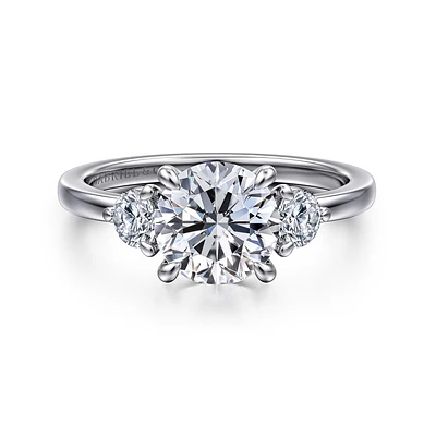 Gabriel & Co 7.4 Engagement Ring 14K White Gold Contemporary ER16136R6W44JJ