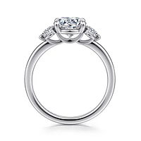 Gabriel & Co 7.4 Engagement Ring 14K White Gold Contemporary ER16136R6W44JJ