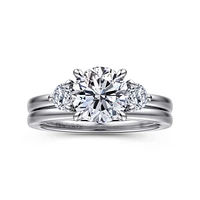 Gabriel & Co 7.4 Engagement Ring 14K White Gold Contemporary ER16136R6W44JJ