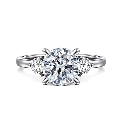 Gabriel & Co 8 Engagement Ring 14K White Gold Contemporary ER16136R8W44JJ