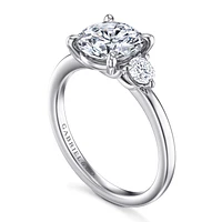 Gabriel & Co 8 Engagement Ring 14K White Gold Contemporary ER16136R8W44JJ